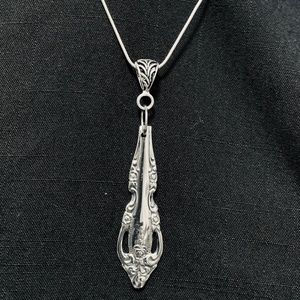Sterling Silver Antique Knife Pendent